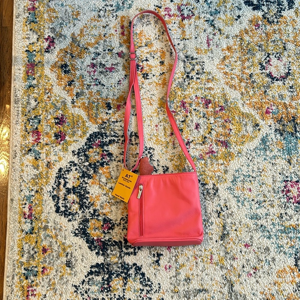 Pink crossbody bag